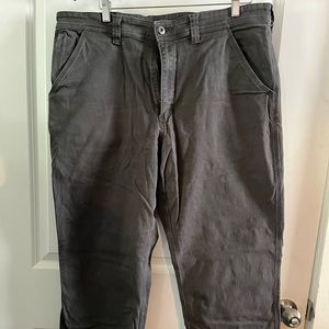 Duluth Trading Navy Flex Fire Hose Pants Size 38x30